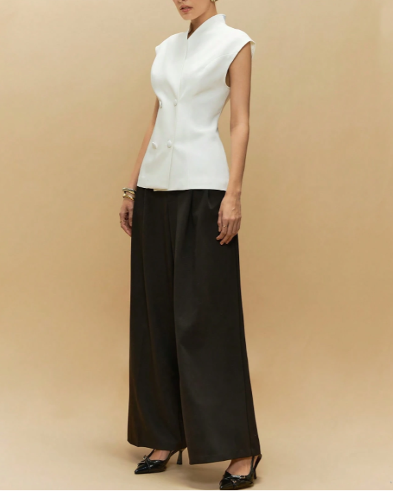 Sleeveless Simple Casual Thin Suit Jacket