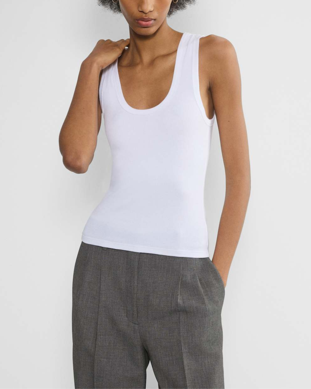 Rib Scoopneck Tank
