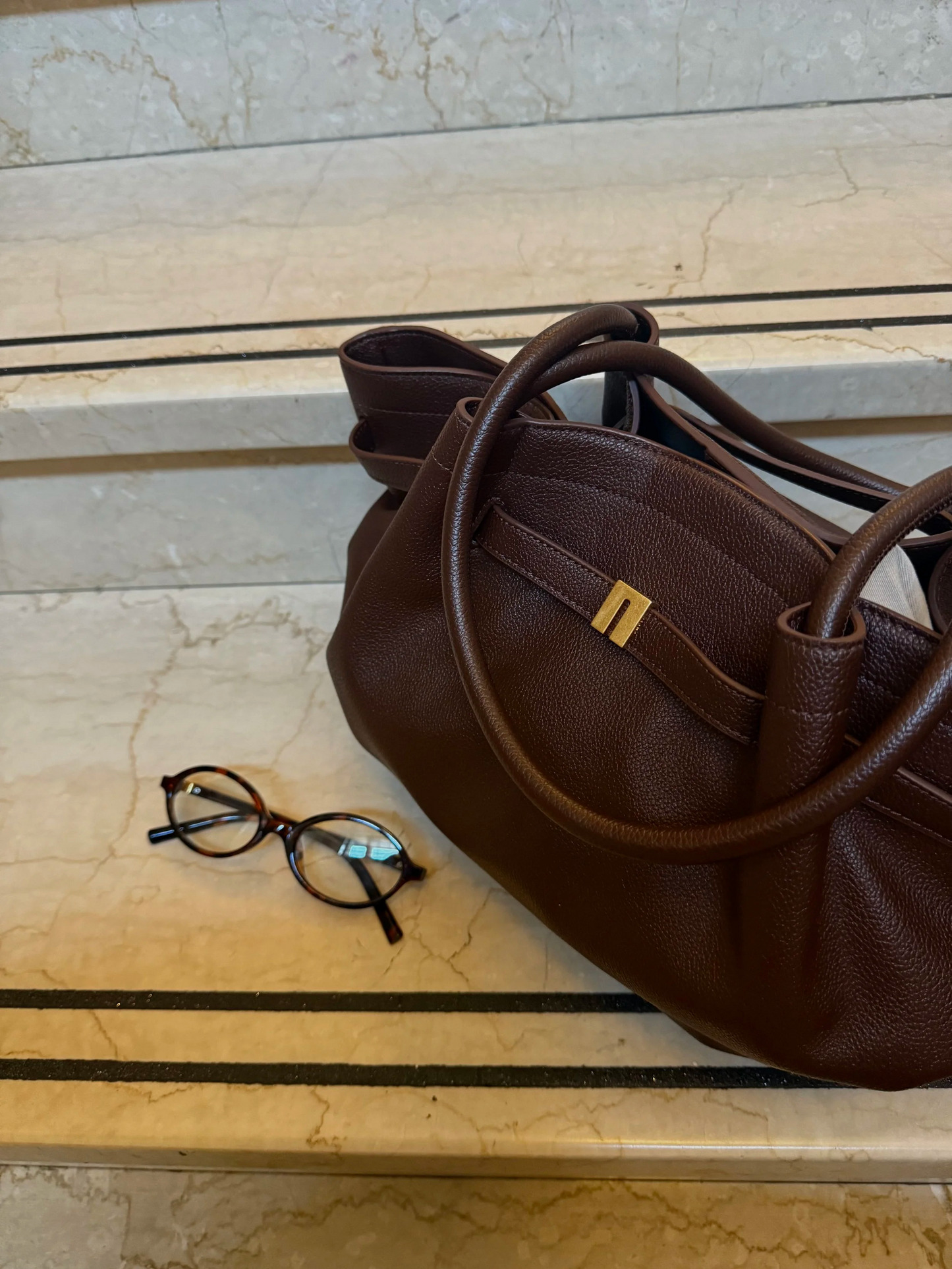 Medium Tote Bag - Dark Brown
