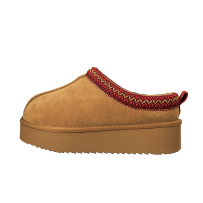 Platform Suede Braided Fluffy Slipper Shoes