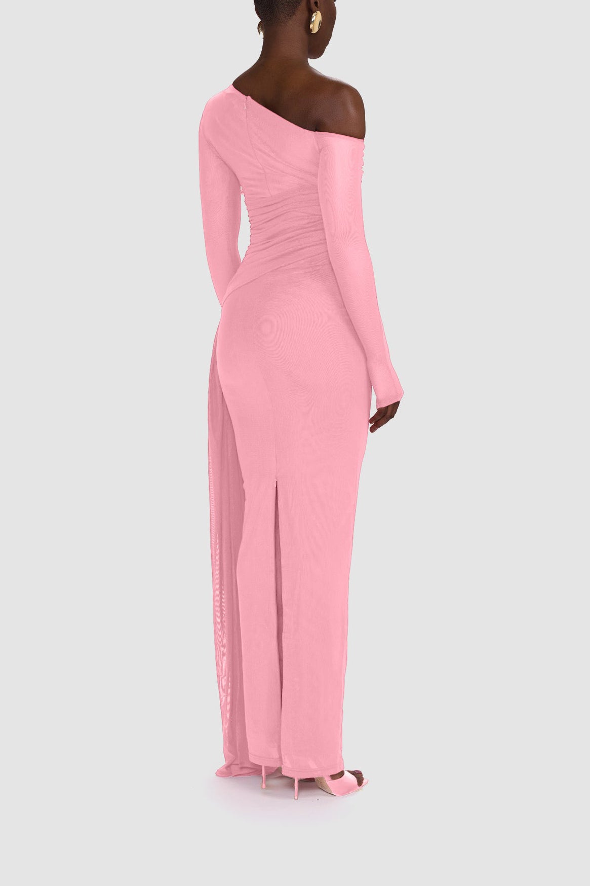 Off-shoulder Maxi Party Dress