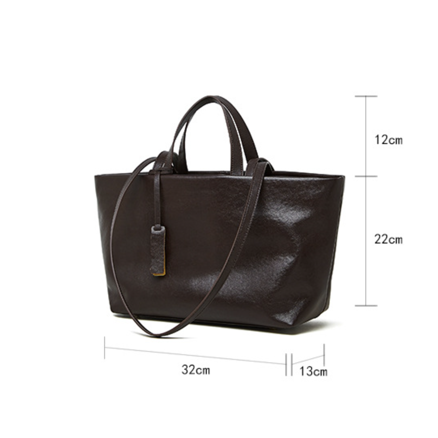 Retro Soft Leather Large Capacity Commuter Bag